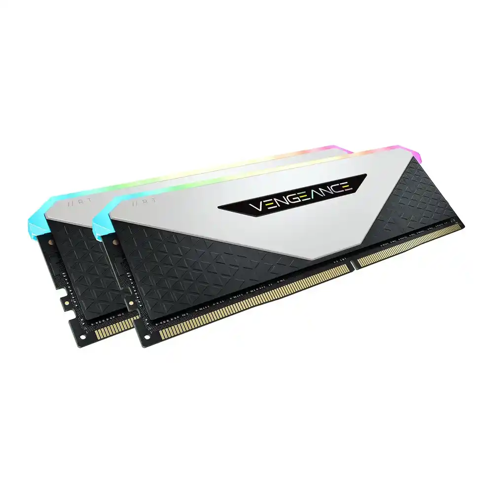 (image for) Corsair Vengeance RGB RT White 16GB 3600MHz DDR4 Memory Kit